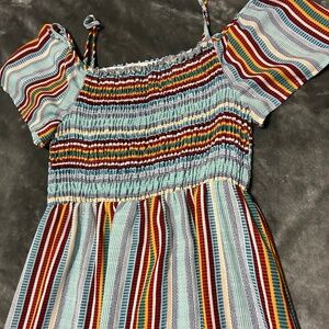 Monteau striped maxi dress